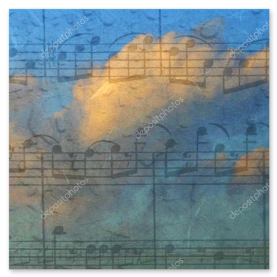 Partiture su leggii pronti per l’esecuzione