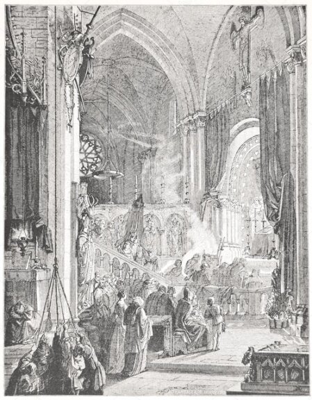 Foto storica del coro durante un concerto