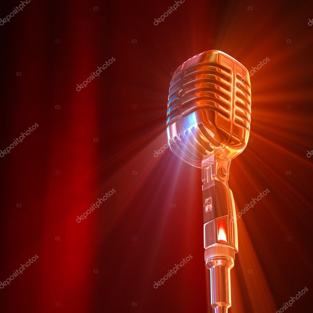 Microfono pronto per un'intervista